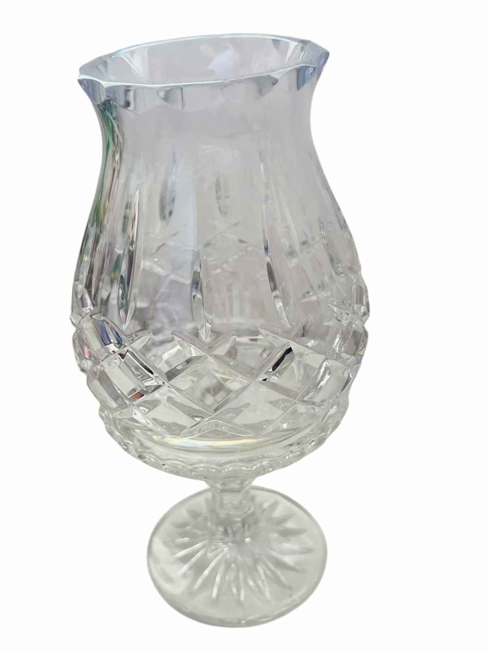 Gorham Crystal King Edward Hurricane Fairy Lamp ~ Candle Holder